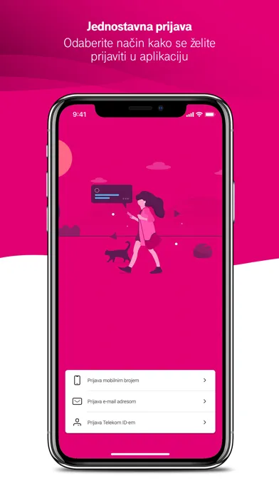 Tangkapan layar Moj Telekom HR